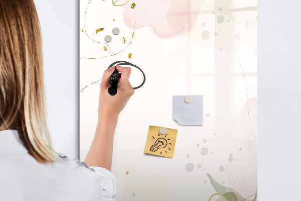 Magnetic dry erase board Creative board for photos and notes