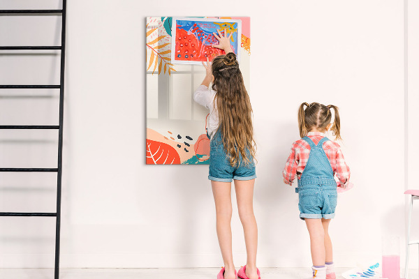 Magnetic dry erase board A colorful board for notes and photos