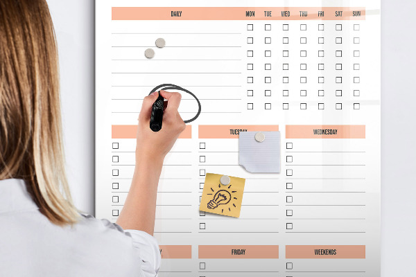 Magnetic dry erase board Cleaning To-Do List