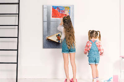 Magnetic dry erase board Creative board for notes and photos