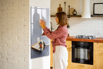 Magnetic dry erase board Creative board for notes and photos