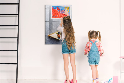 Magnetic dry erase board Creative board for notes and photos