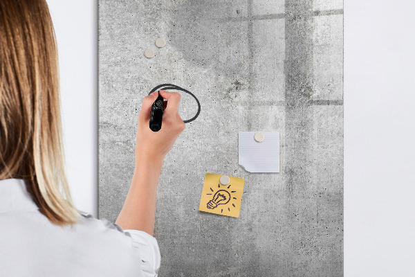 Dry erase board magnetic Modern board for notes and photos