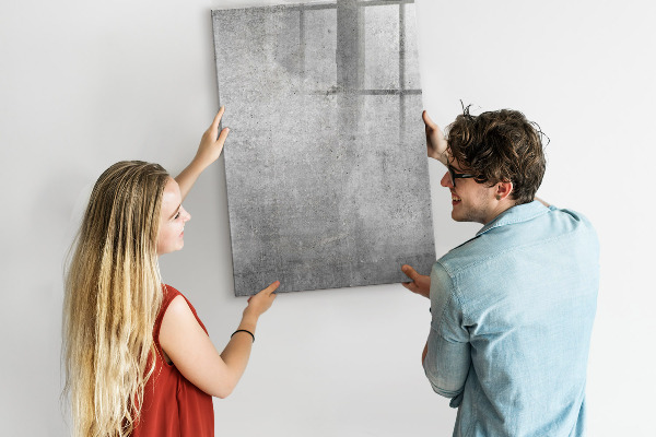 Dry erase board magnetic Modern board for notes and photos