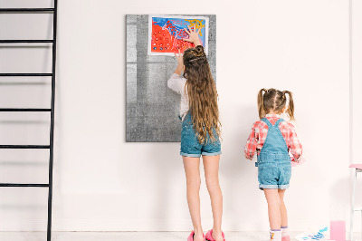 Dry erase board magnetic Modern board for notes and photos
