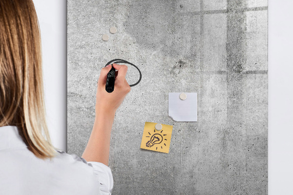 Dry erase board magnetic Modern board for notes and photos