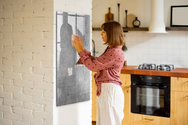 Dry erase board magnetic Modern board for notes and photos