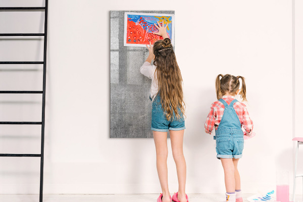 Dry erase board magnetic Modern board for notes and photos