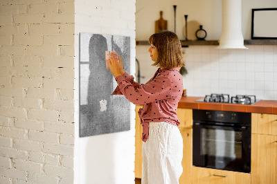 Dry erase board magnetic Modern board for notes and photos