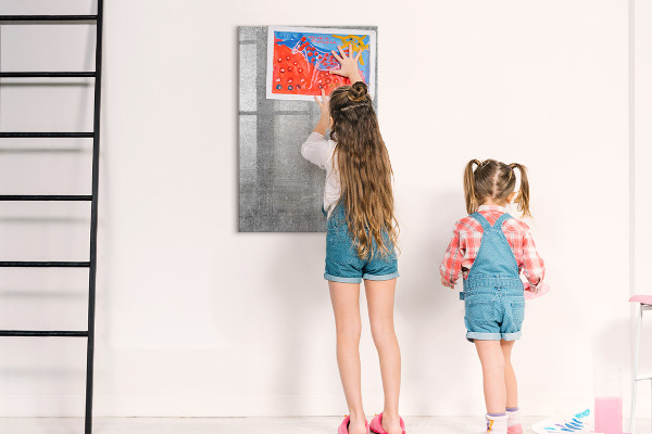 Dry erase board magnetic Modern board for notes and photos