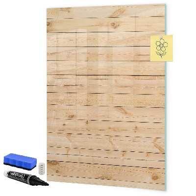 Magnetic dry erase board Note board on a wooden background