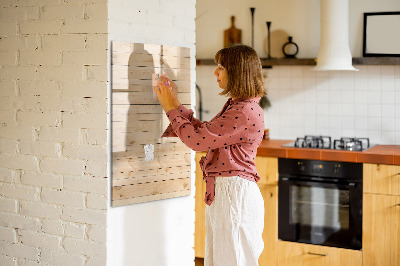 Magnetic dry erase board Note board on a wooden background