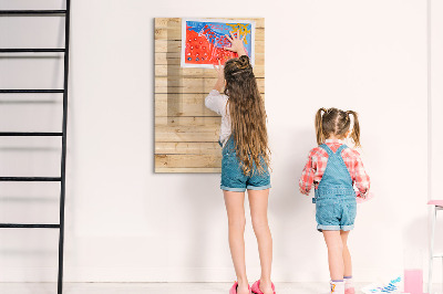 Magnetic dry erase board Note board on a wooden background