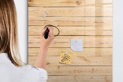 Magnetic dry erase board Note board on a wooden background