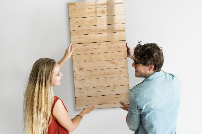 Magnetic dry erase board Note board on a wooden background
