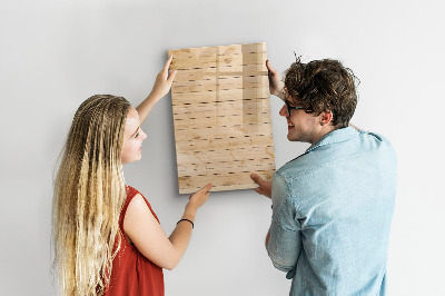 Magnetic dry erase board Note board on a wooden background