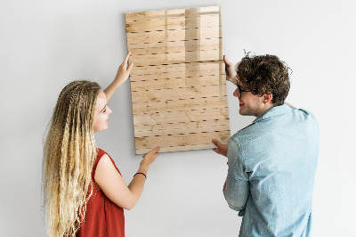 Magnetic dry erase board Note board on a wooden background