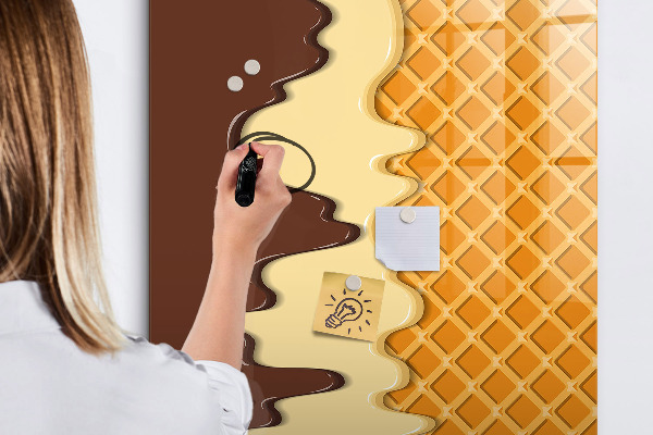 Dry erase board magnetic A cute board for photos and notes