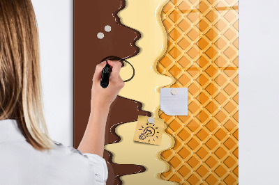 Dry erase board magnetic A cute board for photos and notes