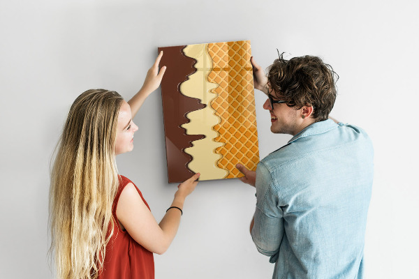 Dry erase board magnetic A cute board for photos and notes