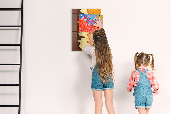 Dry erase board magnetic A cute board for photos and notes