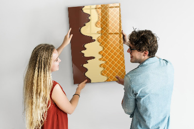 Dry erase board magnetic A cute board for photos and notes