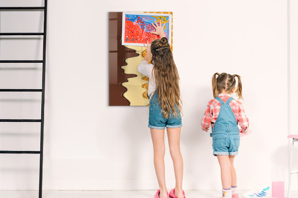Dry erase board magnetic A cute board for photos and notes