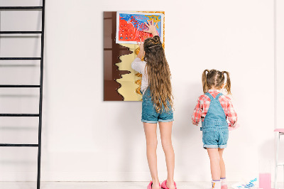 Dry erase board magnetic A cute board for photos and notes