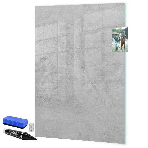 Magnetic dry erase board A space for presenting memories and notes