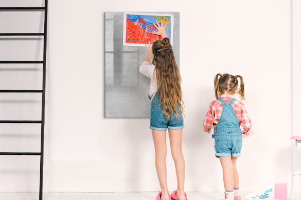Magnetic dry erase board A space for presenting memories and notes