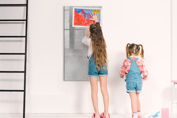 Magnetic dry erase board A space for presenting memories and notes