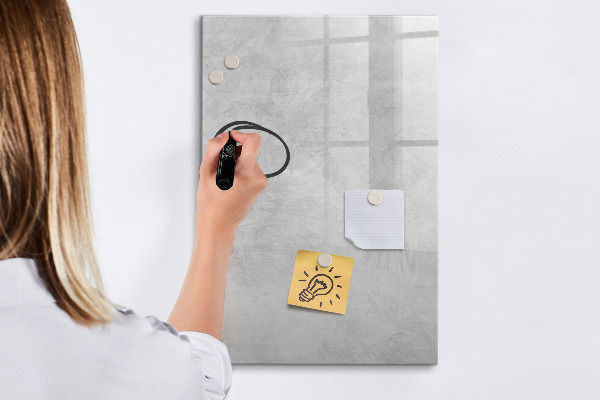 Magnetic dry erase board A space for presenting memories and notes