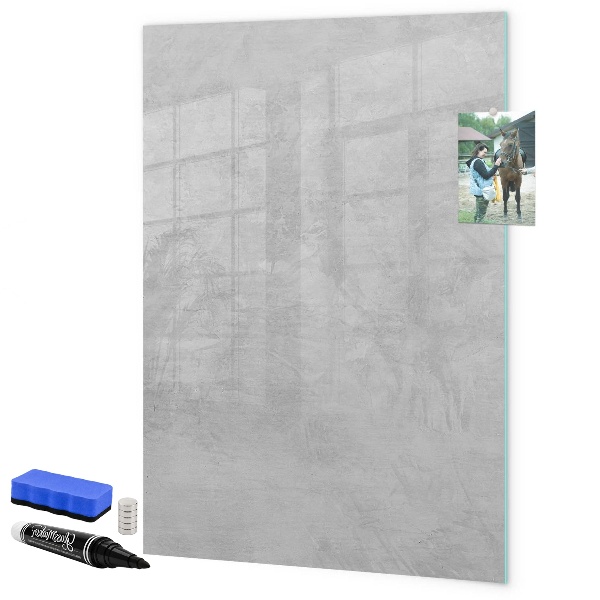 Magnetic dry erase board A space for presenting memories and notes