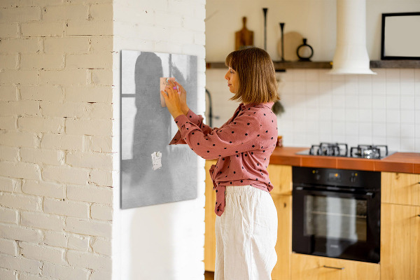 Magnetic dry erase board A space for presenting memories and notes