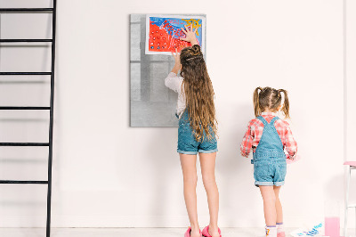 Magnetic dry erase board A space for presenting memories and notes