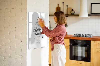 Dry erase board magnetic A creative space for memories and adventures