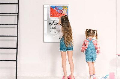 Dry erase board magnetic A creative space for memories and adventures