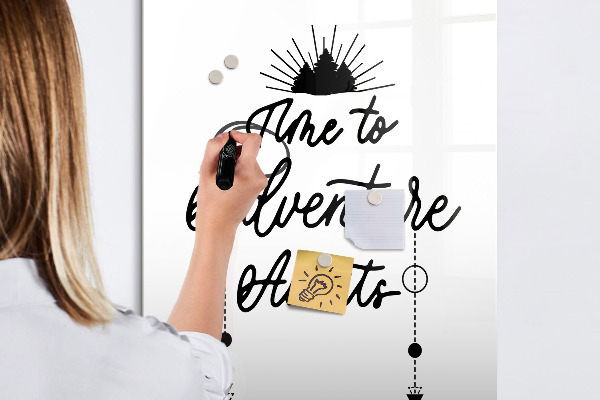 Magnetic dry erase board A creative space for memories and photos