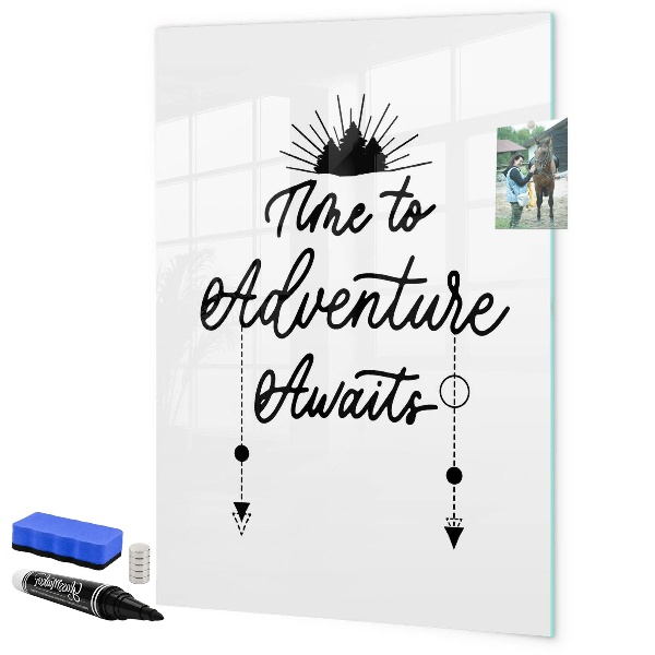 Magnetic dry erase board A creative space for memories and photos