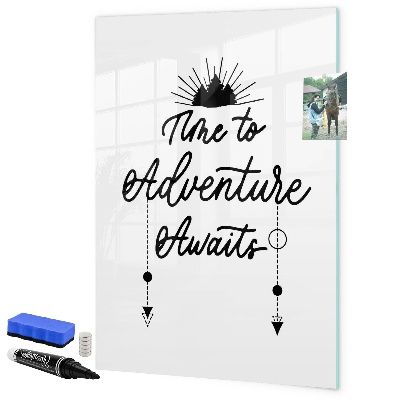 Magnetic dry erase board A creative space for memories and photos