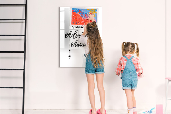Magnetic dry erase board A creative space for memories and photos