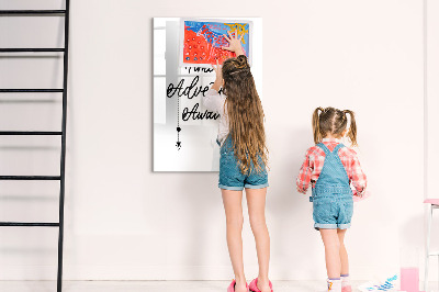 Magnetic dry erase board A creative space for memories and photos