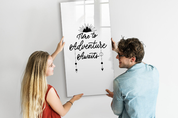 Magnetic dry erase board A creative space for memories and photos