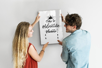 Magnetic dry erase board A creative space for memories and photos