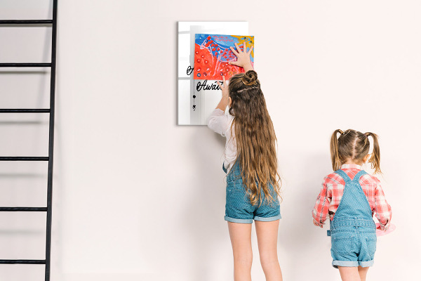 Magnetic dry erase board A creative space for memories and photos