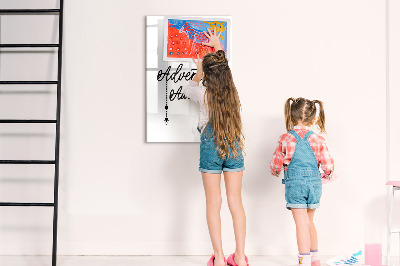 Magnetic dry erase board A creative space for memories and photos