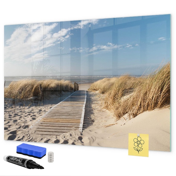 Magnetic dry erase board Beach, memories and creativity in photos