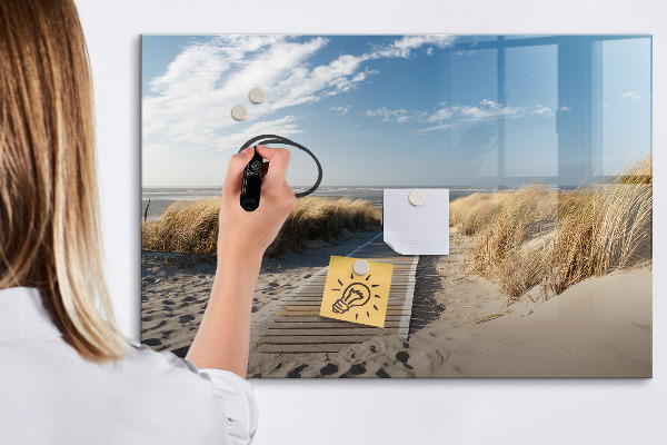 Magnetic dry erase board Beach, memories and creativity in photos