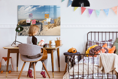 Magnetic dry erase board Beach, memories and creativity in photos