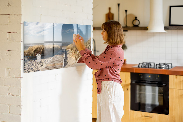 Magnetic dry erase board Beach, memories and creativity in photos